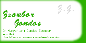 zsombor gondos business card